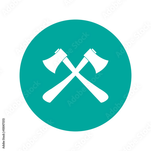 The ax icon. Axe symbol.