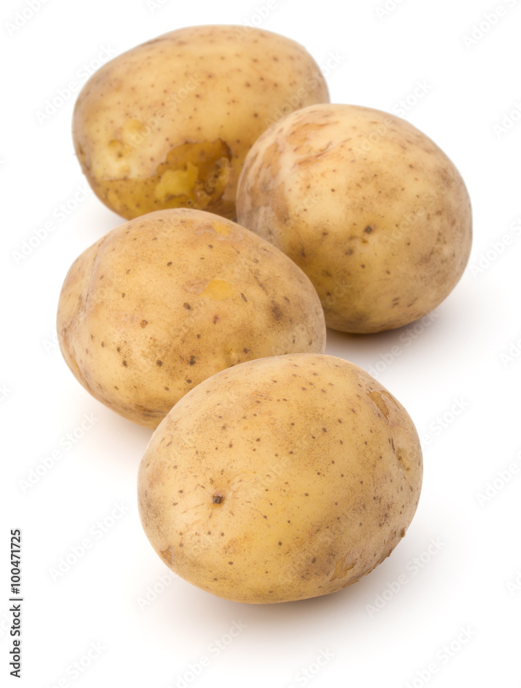 new potato tuber isolated on white background cutout new potato tuber isolated on white background cutout