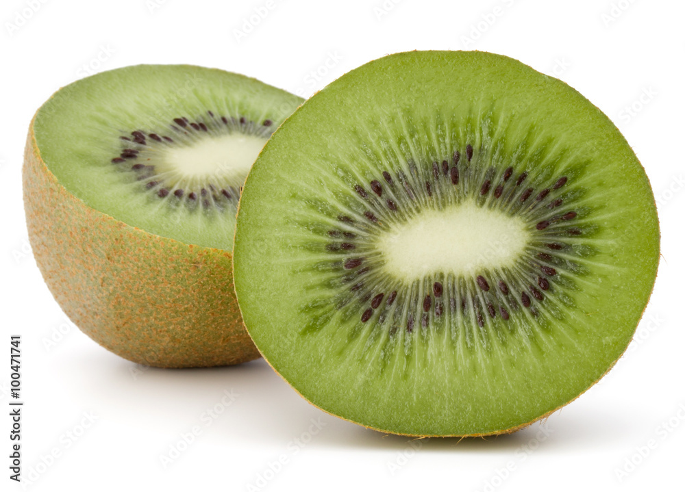 Sliced Kiwi fruit isolated on white background cutout Sliced Kiwi fruit isolated on white background cutout