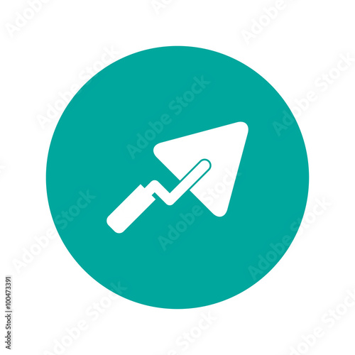 trowel icon. Flat