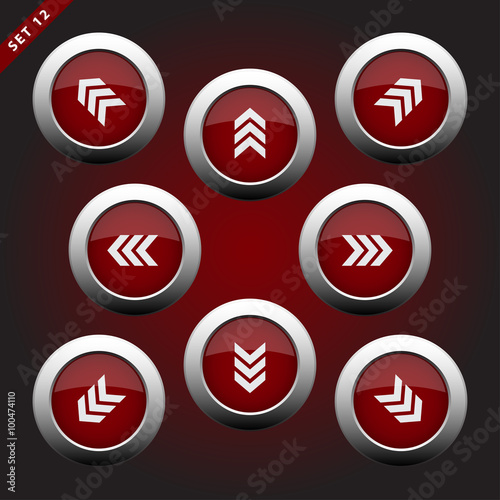 icons with arrows, eight directions