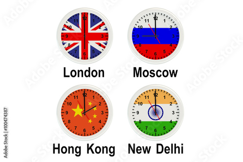 Timezone wall clocks Free Download Timezone wall clocks - GFXLoad