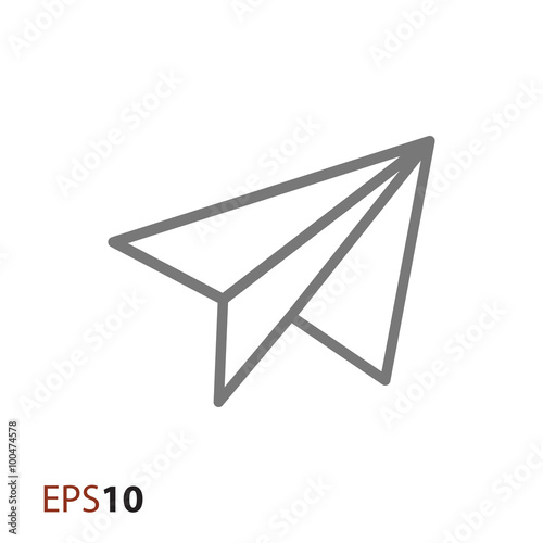 Send vector icon for web and mobile