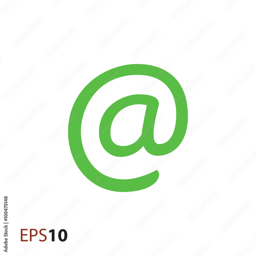 Email sign vector icon for web and mobile Email sign vector icon for web and mobile