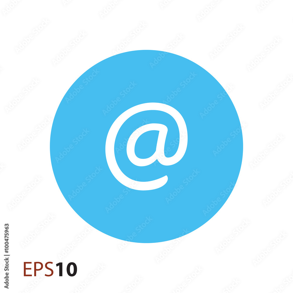 Email sign vector icon for web and mobile Email sign vector icon for web and mobile