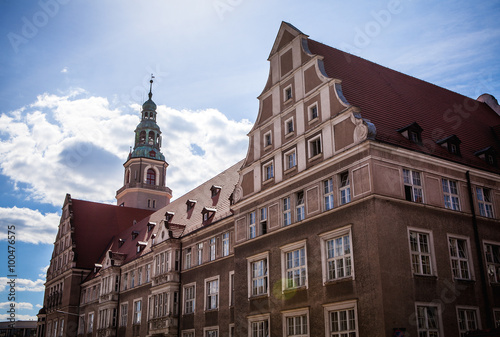 Traditional building architecture in Poland. photo