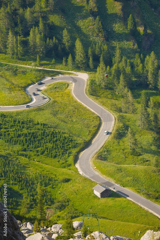 Fototapeta premium Alpine Road