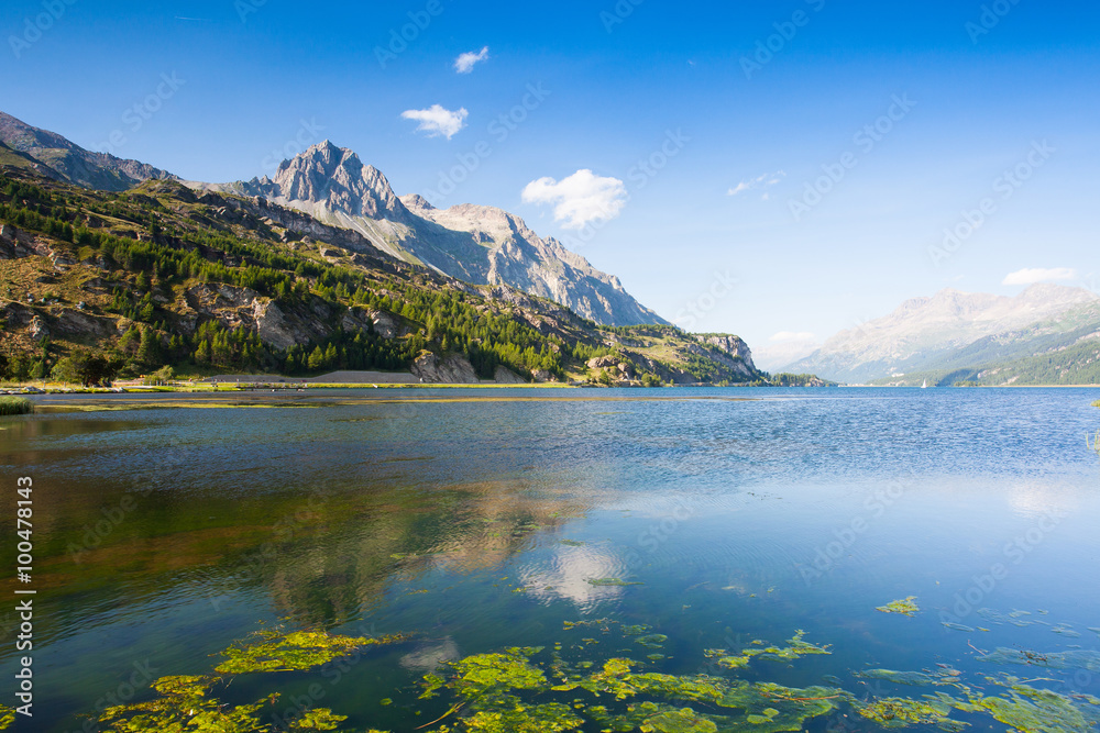 Lake Sils - lake in Switzerland.