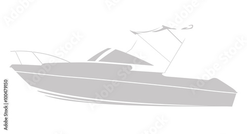 Gray logo boat