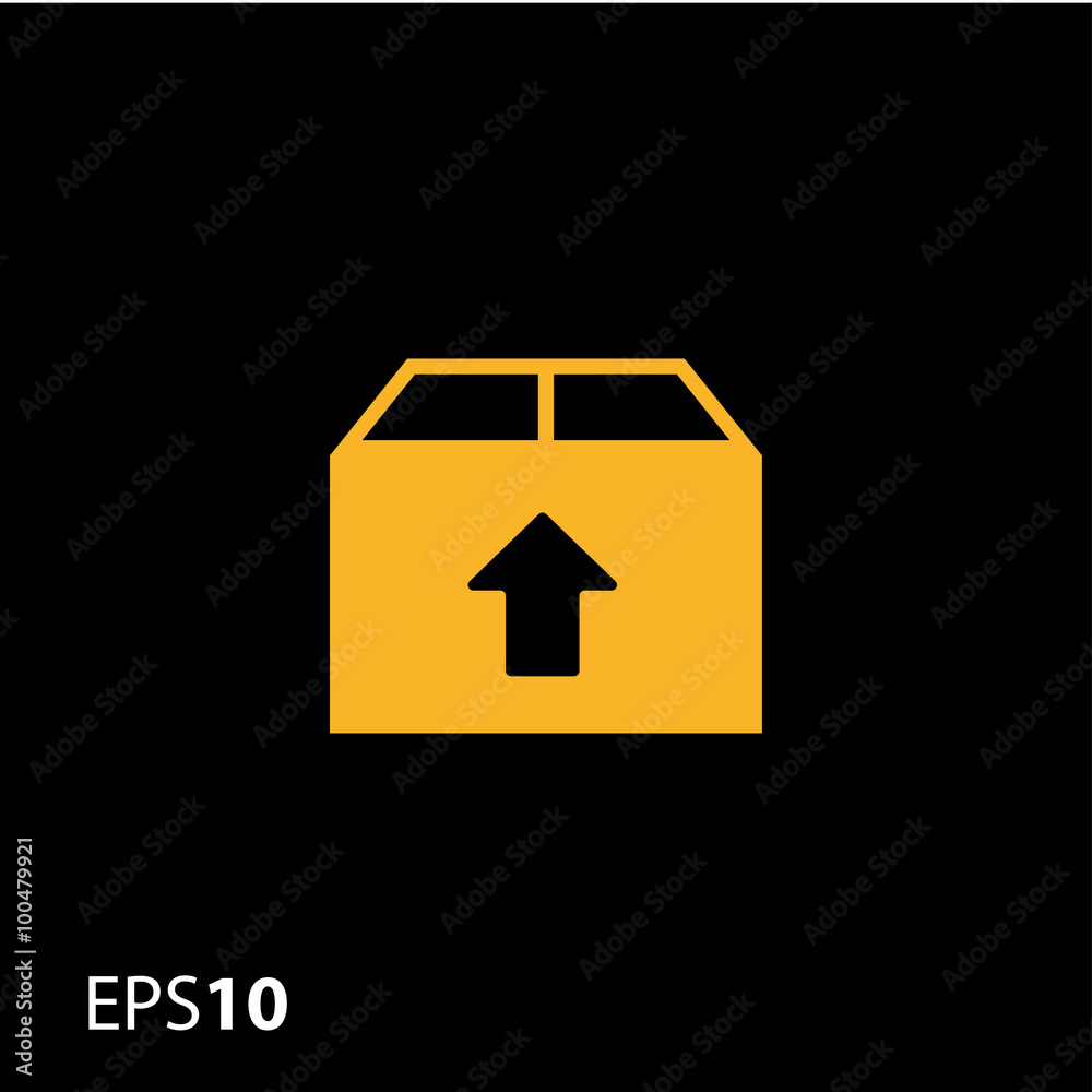 Upload box vector icon for web and mobile Upload box vector icon for web and mobile