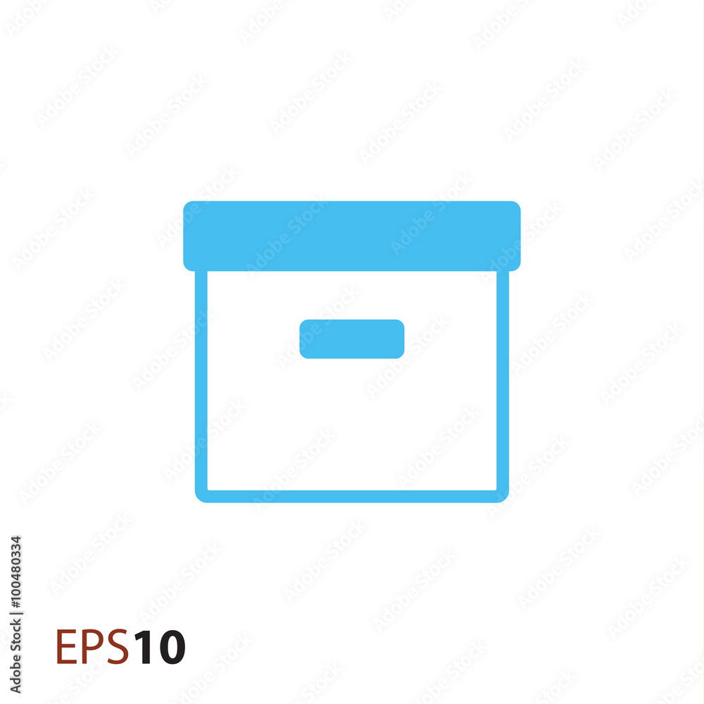 Beehive box vector icon for web and mobile Beehive box vector icon for web and mobile