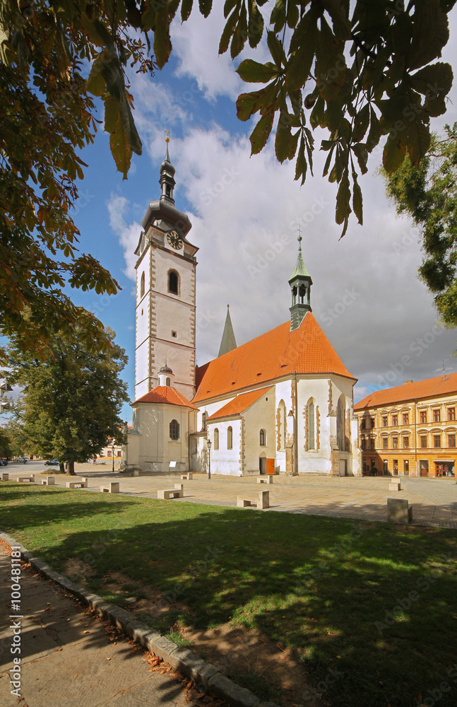 Pisek - deanery church/ Church of Mary Virgin nativity Pisek - Czech republic
