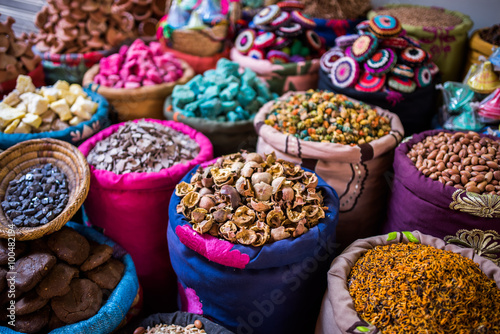 Incense for sale in the souks of Marrakesh photo