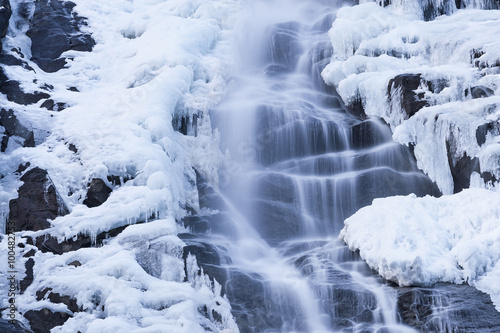 Waterfall frozen