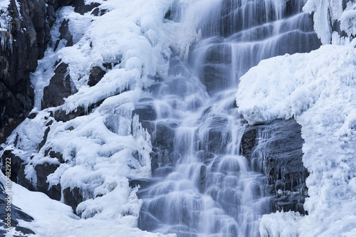 Waterfall frozen