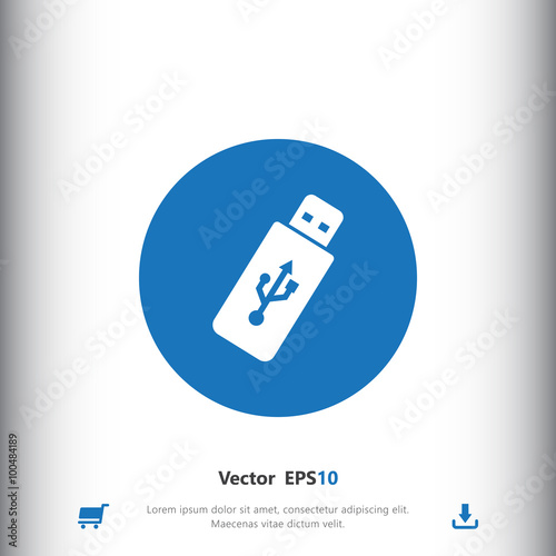 USB icon. Flash drive symbol