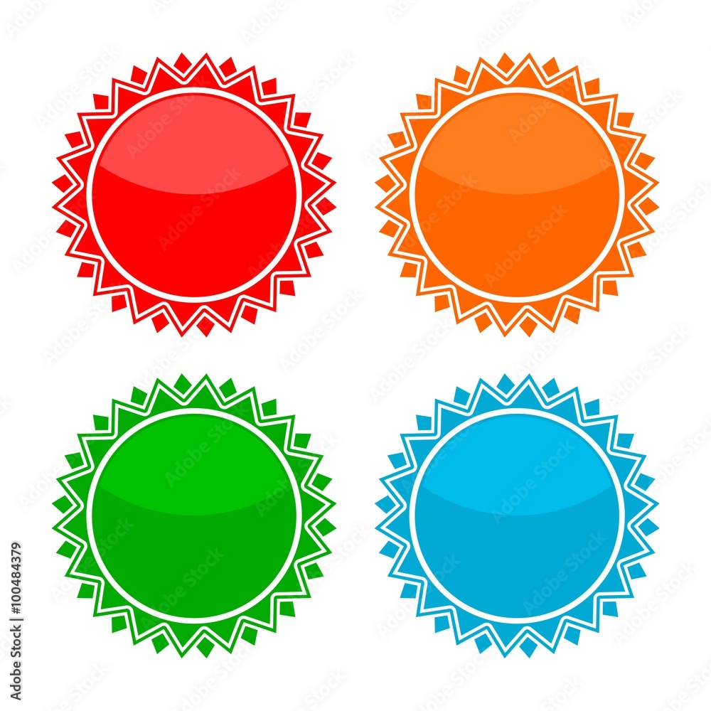 Starburst, badge shapes Starburst, badge shapes