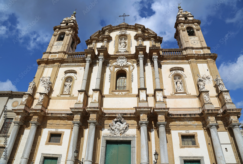 Fassade der Dominikaner-Klosterkirche San Domenica, Palermo