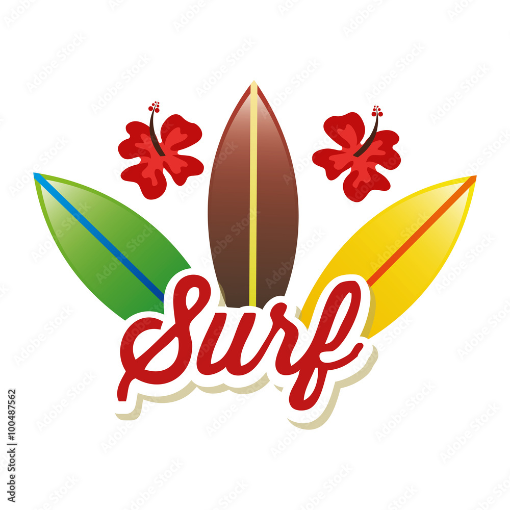 Obraz premium surf club design 