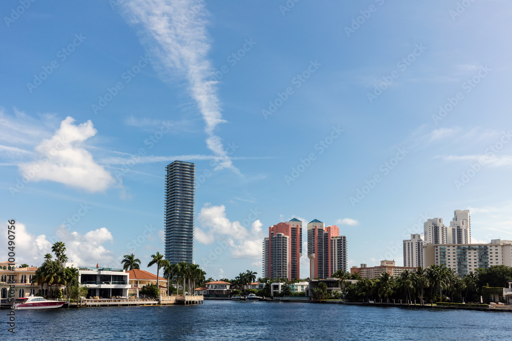 Fototapeta premium Sunny Isles Beach city, Florida