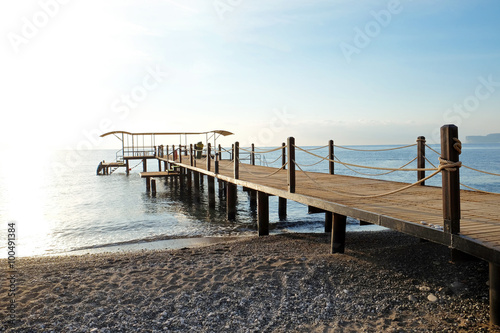 Pier on the seacoast