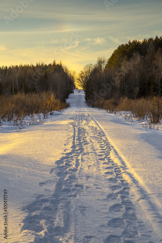 Rural Snowshoe Pathway