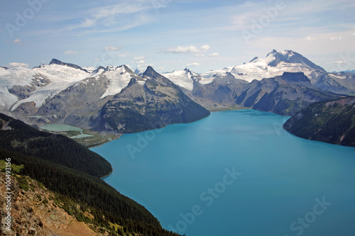 Garibaldi Lake and Massif in Garibaldi Provincial Park near Whistler, BC, Canada. photo
