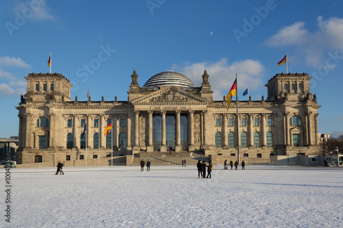 Reichstag building (Bundestag) in Berlin, Germany 