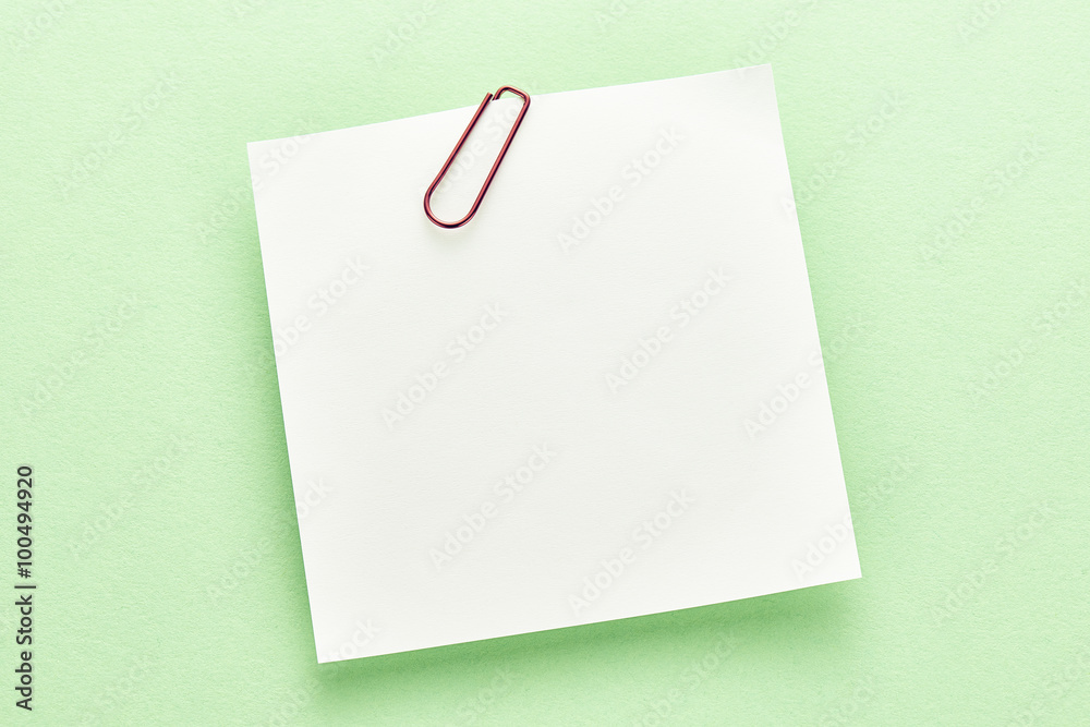 Message paper. On green background with copy space. Message paper. On green background with copy space.