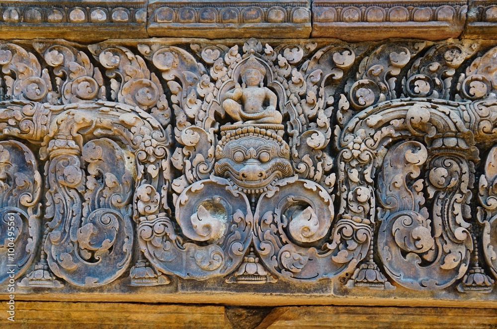 The Banteay Srei (srey) temple near Angkor, Cambodia