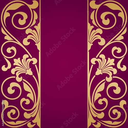 Floral pattern for invitation card.