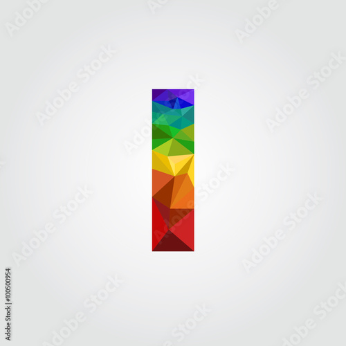 Free Download low poly alphabet on polygon vector - GFXLoad