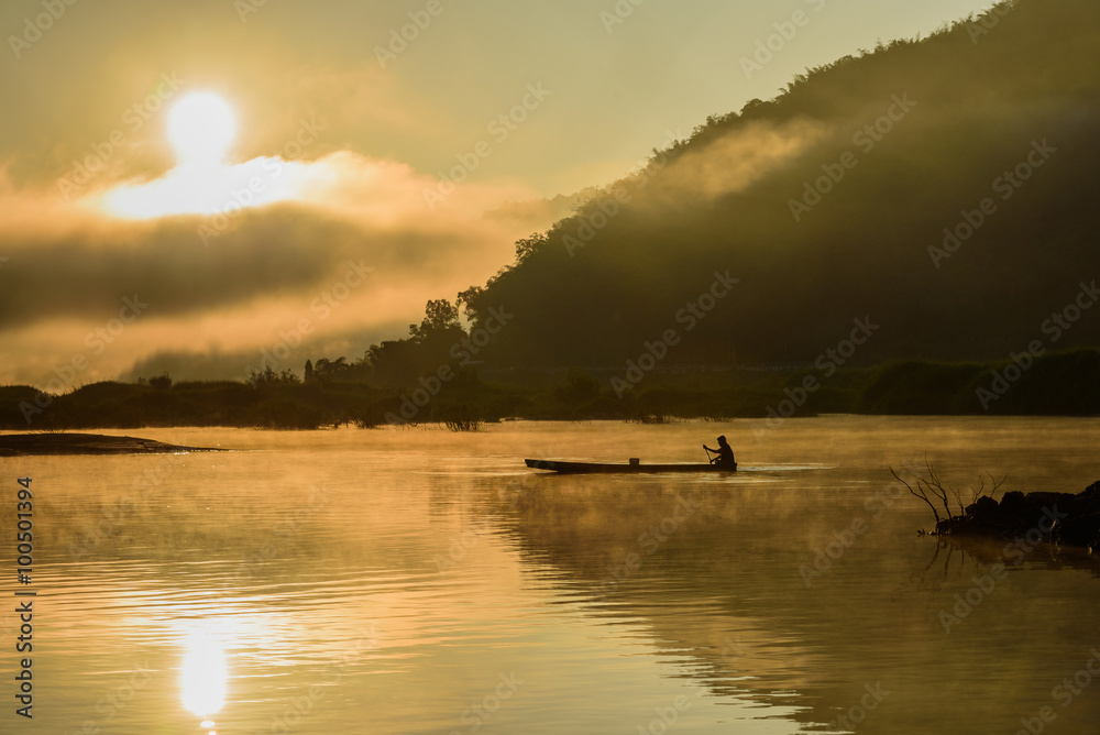 silhouette fisherman silhouette fisherman