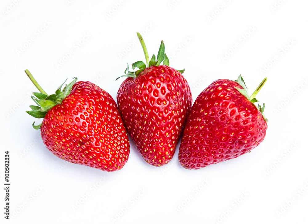 Strawberries Isolated on a white background. Strawberries Isolated on a white background.