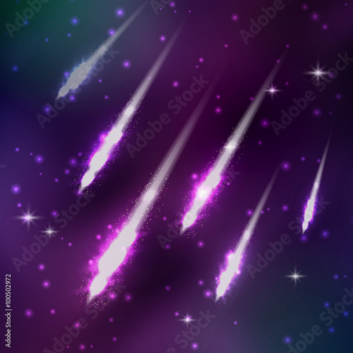 Vector meteor shower