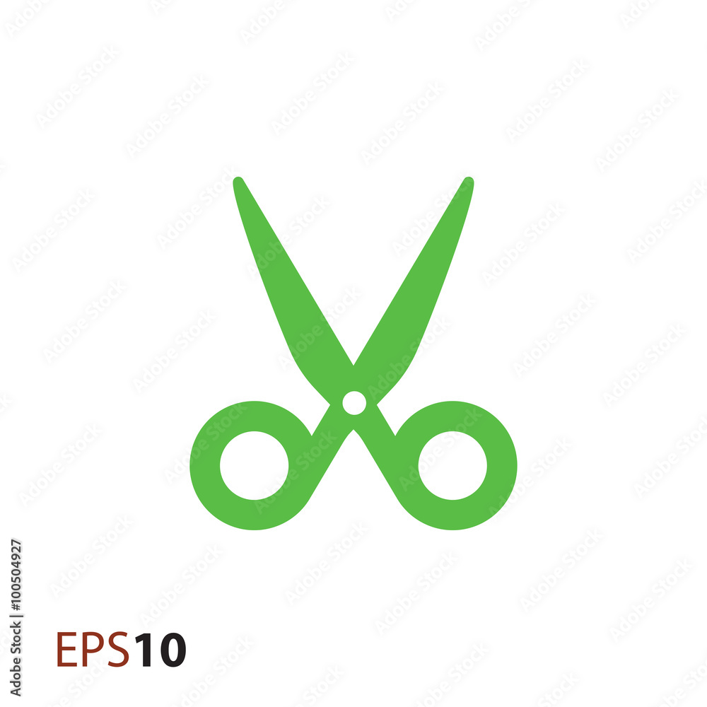 Obraz premium Scissors vector icon for web and mobile