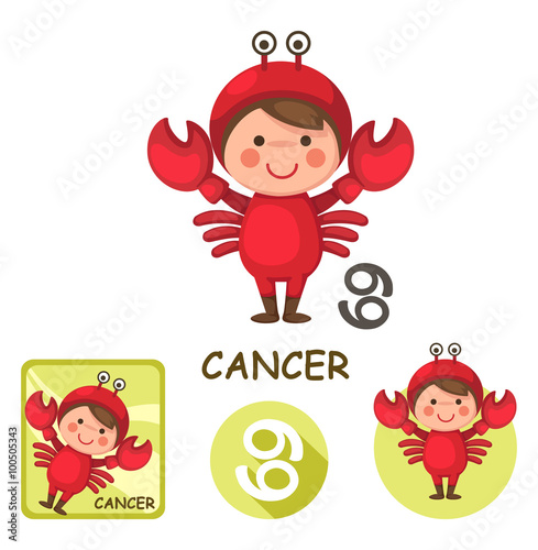 cancer vector collection. zodiac signs