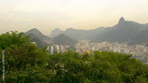 Aerial view of Rio de Janeiro, Brazil from the mountain photo