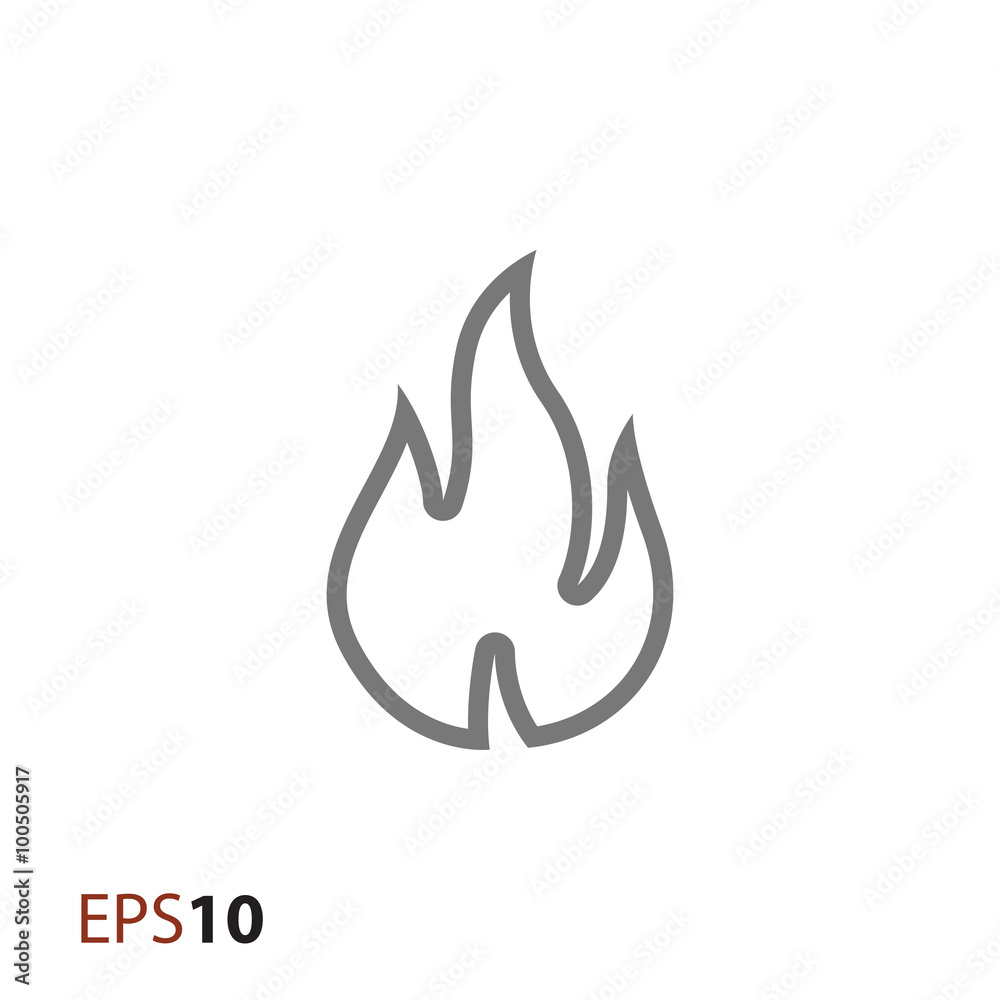 Fire icon for web and mobile Fire icon for web and mobile