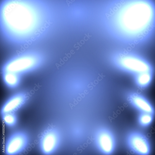 Abstract illustration - blue neon background