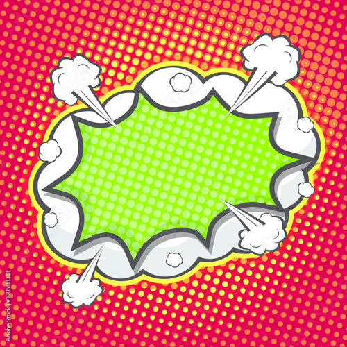 Blank comic bubble 
