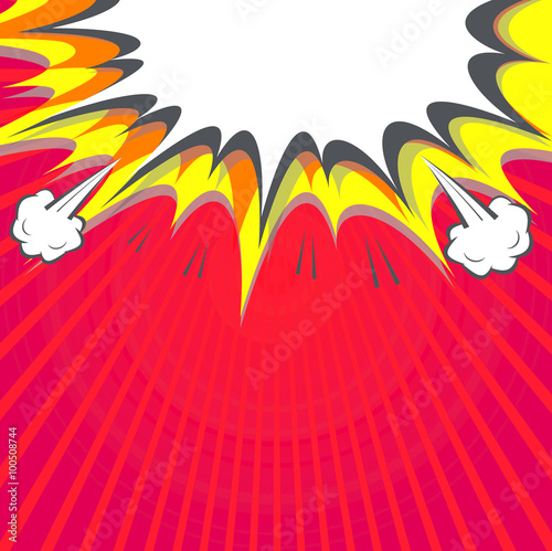 Comic speech bubble, comic background