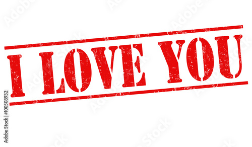 I love you stamp
