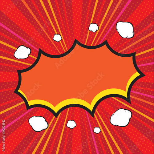 Comic speech bubble, comic background