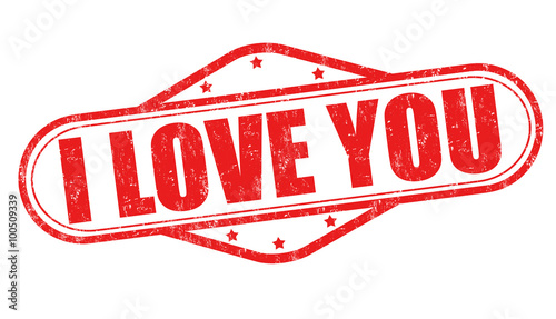 I love you stamp
