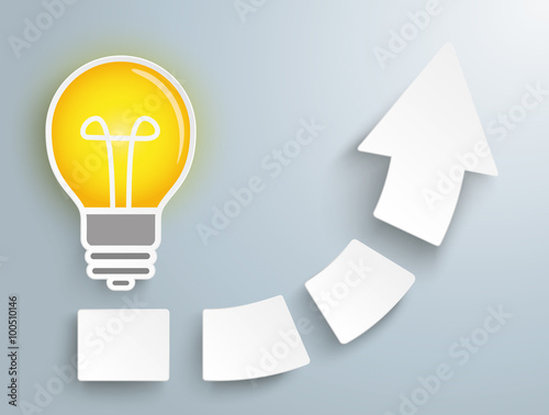 Growth Arrow Four Pieces Bulb Idea