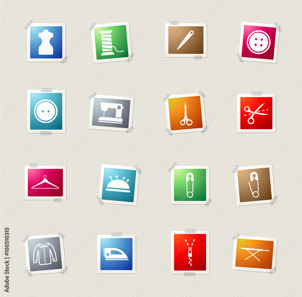 Tailoring simply icons Tailoring simply icons