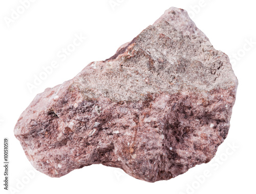 Canvas Print specimen of Tuff (ash-tuff) mineral stone