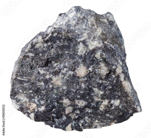 specimen of Andesite mineral stone isolated