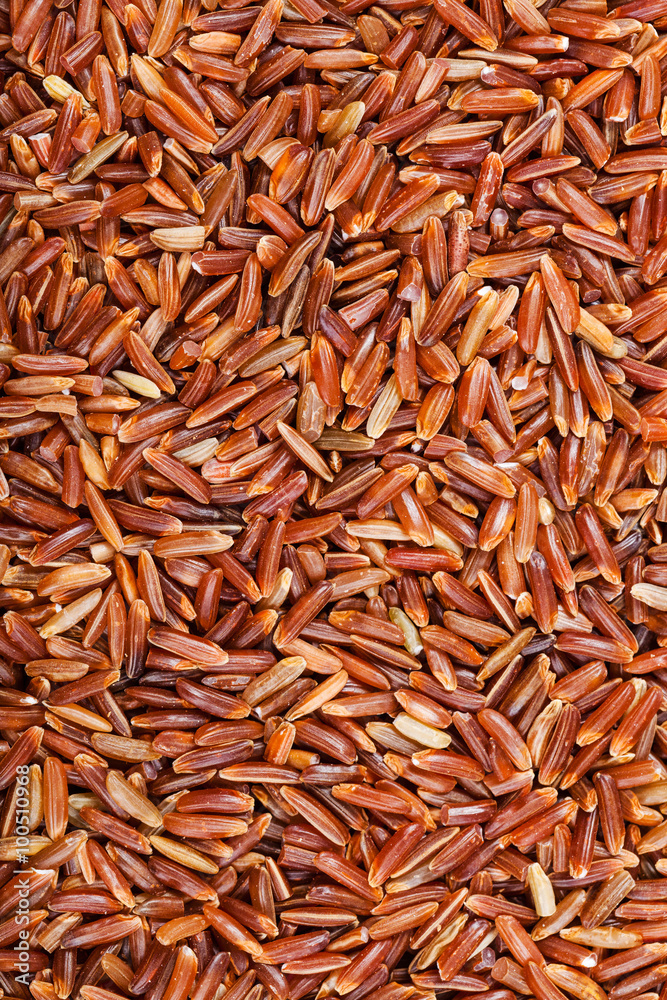 uncooked long-grain Red Kernel rice